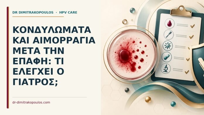 Ιατρικό cover για: Κονδυλώματα και αιμορραγία μετά την επαφή: τι ελέγχει ο γιατρός