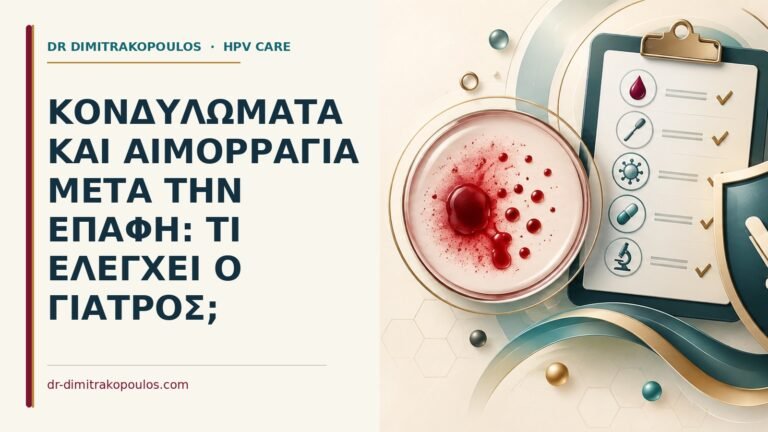 Ιατρικό cover για: Κονδυλώματα και αιμορραγία μετά την επαφή: τι ελέγχει ο γιατρός