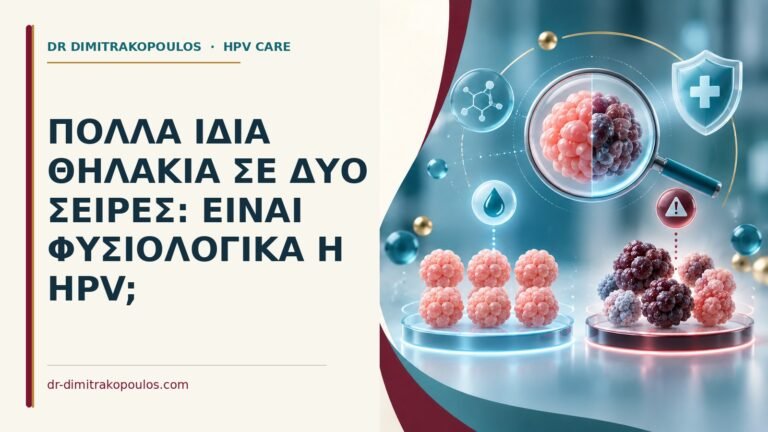 Ιατρικό cover για: Πολλά ίδια θηλάκια σε δύο σειρές: είναι φυσιολογικά ή HPV