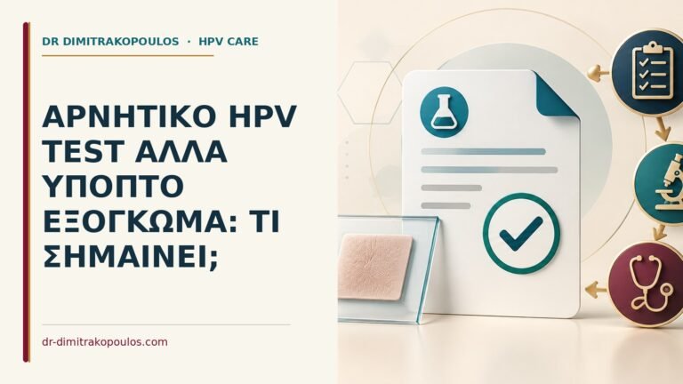 Ιατρικό cover για: Αρνητικό HPV test αλλά ύποπτο εξόγκωμα: τι σημαίνει