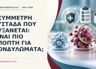 Ιατρικό cover για: Ασύμμετρη συστάδα που αυξάνεται: είναι πιο ύποπτη για κονδυλώματα