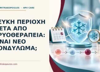 Ιατρικό cover για: Λευκή περιοχή μετά από κρυοθεραπεία: είναι νέο κονδύλωμα