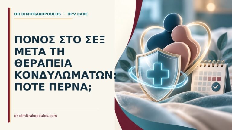 Ιατρικό cover για: Πόνος στο σεξ μετά τη θεραπεία κονδυλωμάτων: πότε περνά