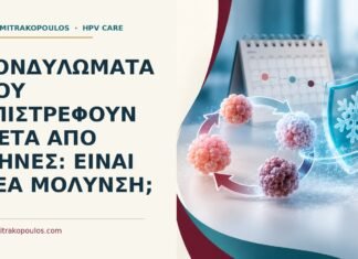 Ιατρικό cover για: Κονδυλώματα που επιστρέφουν μετά από μήνες: είναι νέα μόλυνση