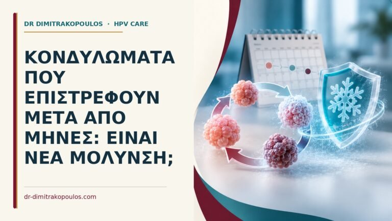 Ιατρικό cover για: Κονδυλώματα που επιστρέφουν μετά από μήνες: είναι νέα μόλυνση