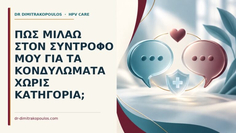 Ιατρικό cover για: Πώς μιλάω στον σύντροφό μου για τα κονδυλώματα χωρίς κατηγορία