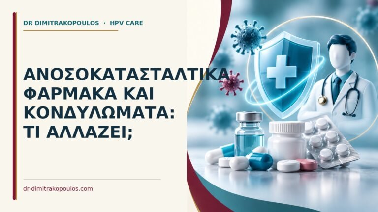 Ιατρικό cover για: Ανοσοκατασταλτικά φάρμακα και κονδυλώματα: τι αλλάζει