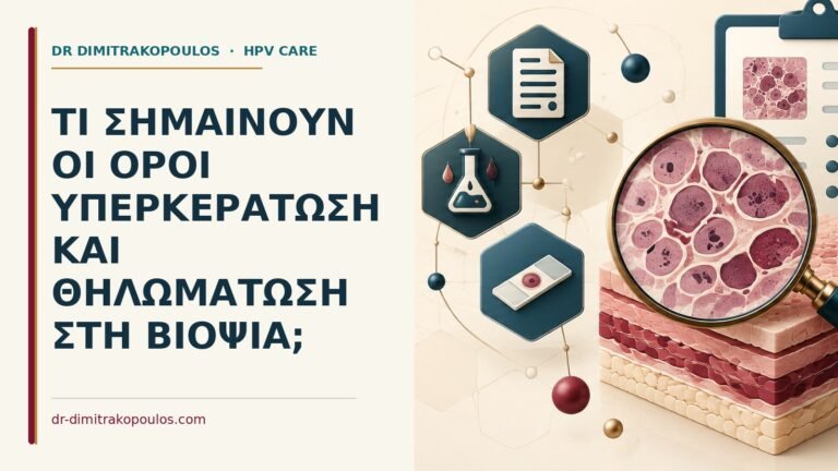 Ιατρικό cover για: Τι σημαίνουν οι όροι υπερκεράτωση και θηλωμάτωση στη βιοψία
