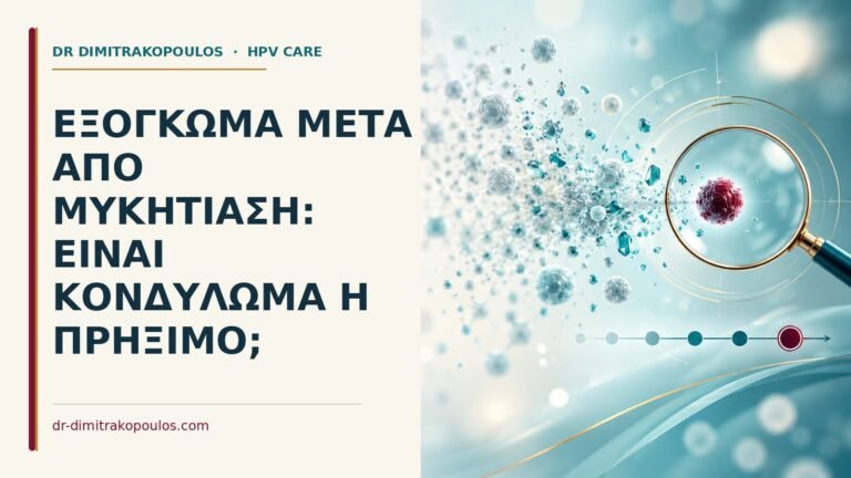Ιατρικό cover για: Εξόγκωμα μετά από μυκητίαση: είναι κονδύλωμα ή πρήξιμο