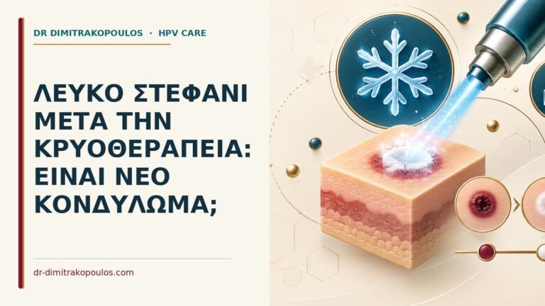 Ιατρικό cover για: Λευκό στεφάνι μετά την κρυοθεραπεία: είναι νέο κονδύλωμα