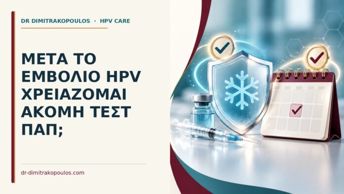 Ιατρικό cover για: Μετά το εμβόλιο HPV χρειάζομαι ακόμη τεστ Παπ