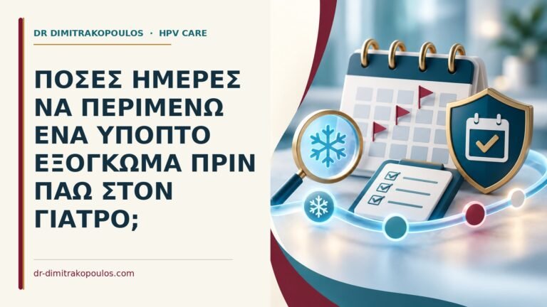 Ιατρικό cover για: Πόσες ημέρες να περιμένω ένα ύποπτο εξόγκωμα πριν πάω στον γιατρό