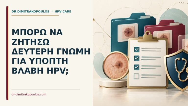 Ιατρικό cover για: Μπορώ να ζητήσω δεύτερη γνώμη για ύποπτη βλάβη HPV