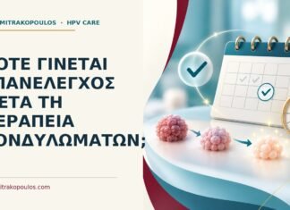 Πότε γίνεται επανέλεγχος μετά τη θεραπεία κονδυλωμάτων; Ιατρικό cover για: Πότε γίνεται επανέλεγχος μετά τη θεραπεία κονδυλωμάτων