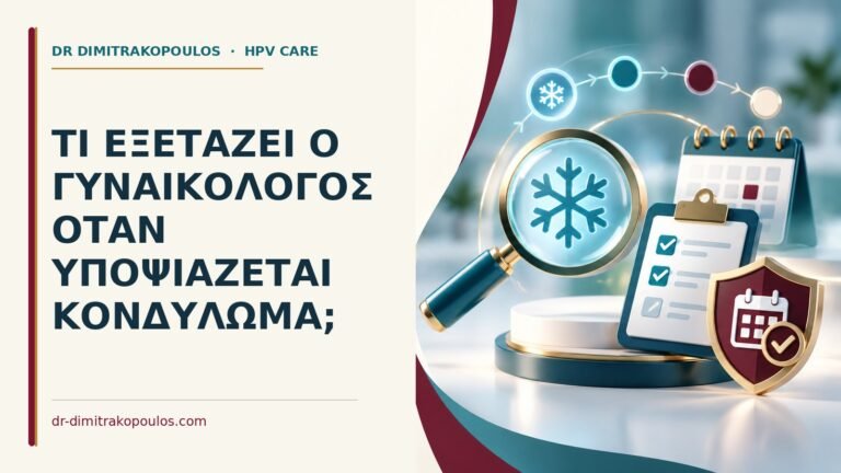 Ιατρικό cover για: Τι εξετάζει ο γυναικολόγος όταν υποψιάζεται κονδύλωμα