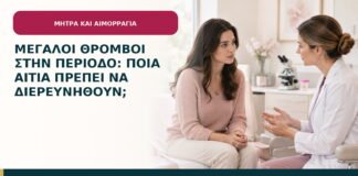 Μεγάλοι θρόμβοι στην περίοδο: ποια αίτια πρέπει να διερευνηθούν;