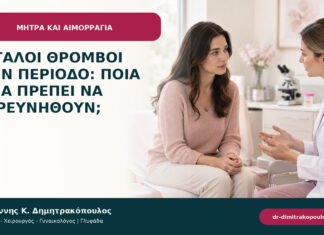 Μεγάλοι θρόμβοι στην περίοδο: ποια αίτια πρέπει να διερευνηθούν;
