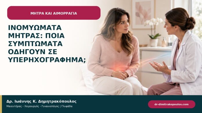 Ινομυώματα μήτρας: ποια συμπτώματα οδηγούν σε υπερηχογράφημα;