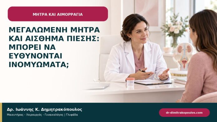 Μεγαλωμένη μήτρα και αίσθημα πίεσης: μπορεί να ευθύνονται ινομυώματα; Μεγαλωμένη μήτρα και αίσθημα πίεσης: μπορεί να ευθύνονται ινομυώματα;