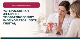 Υστεροσκοπική αφαίρεση υποβλεννογόνιου ινομυώματος: πότε γίνεται;