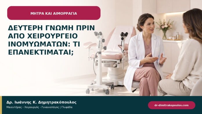 Δεύτερη γνώμη πριν από χειρουργείο ινομυωμάτων: τι επανεκτιμάται;