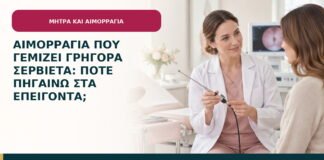 Αιμορραγία που γεμίζει γρήγορα σερβιέτα: πότε πηγαίνω στα επείγοντα;