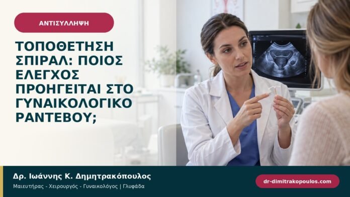 Τοποθέτηση σπιράλ: ποιος έλεγχος προηγείται στο γυναικολογικό ραντεβού; Τοποθέτηση σπιράλ: ποιος έλεγχος προηγείται στο γυναικολογικό ραντεβού;