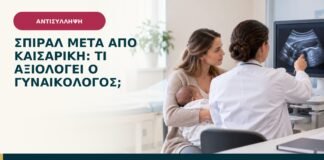 Σπιράλ μετά από καισαρική: τι αξιολογεί ο γυναικολόγος;