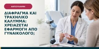 Διάφραγμα και τραχηλικό κάλυμμα: χρειάζεται εφαρμογή από γυναικολόγο;