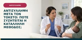 Αντισύλληψη μετά τον τοκετό: πότε συζητείται η κατάλληλη μέθοδος;