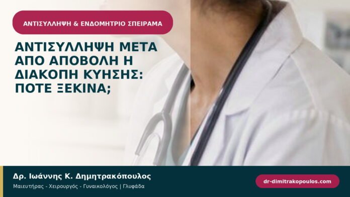 Αντισύλληψη μετά από αποβολή ή διακοπή κύησης: πότε ξεκινά;