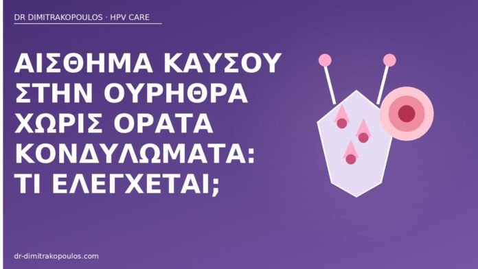 καύσος ουρήθρα χωρίς κονδυλώματα