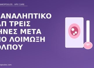 Επαναληπτικό Παπ τρεις μήνες μετά από λοίμωξη κόλπου επαναληπτικό Παπ μετά κολπίτιδα