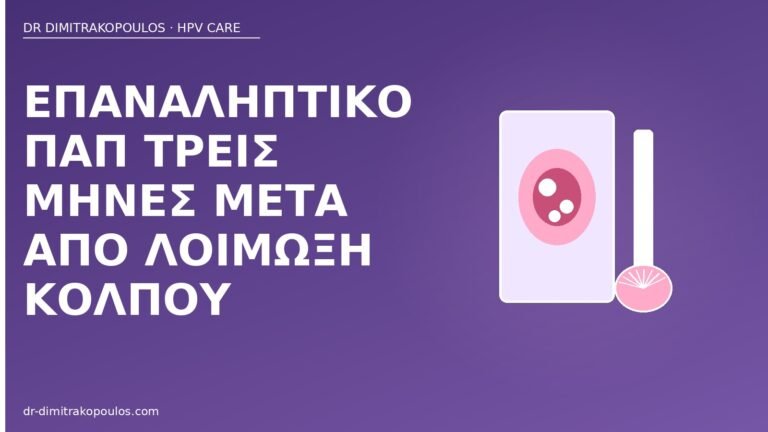 επαναληπτικό Παπ μετά κολπίτιδα