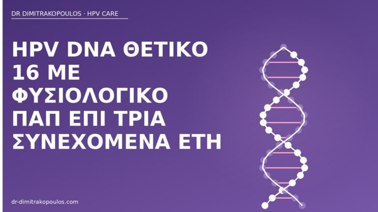 HPV 16 φυσιολογικό Παπ