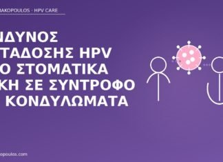 Κίνδυνος μετάδοσης HPV από στοματικά έλκη σε σύντροφο με κονδυλώματα HPV στοματικά έλκη μετάδοση