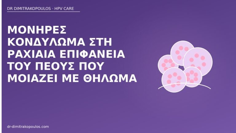 κονδύλωμα πέος θηλωμα