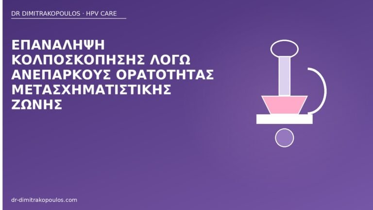 επανάληψη κολποσκόπησης ορατότητα