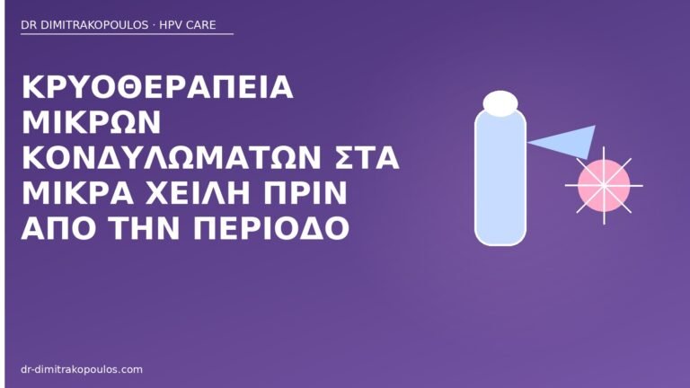 κρυοθεραπεία μικρά χείλη πριν περίοδο