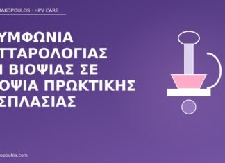 ασυμφωνία κυτταρολογία βιοψία πρωκτός