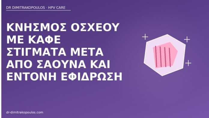Κνησμός οσχέου με καφέ στιγματα μετά από σάουνα και έντονη εφίδρωση κνησμός οσχέου σάουνα