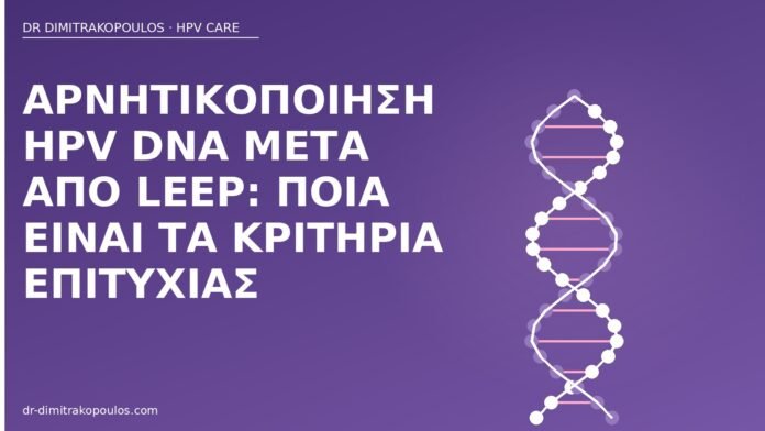 αρνητικοποίηση HPV μετά LEEP