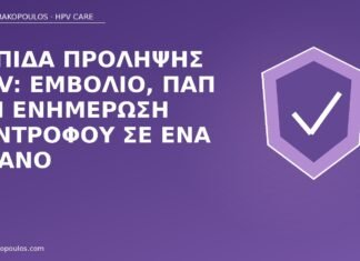 Ασπίδα πρόληψης HPV: εμβόλιο, Παπ και ενημέρωση συντρόφου σε ένα πλάνο πρόληψη HPV εμβόλιο Παπ
