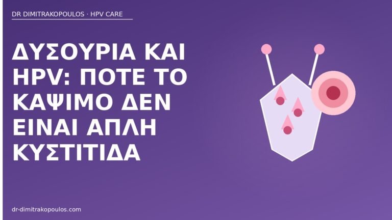 δυσουρία HPV κάψιμο