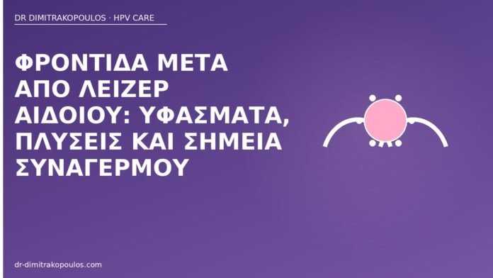 φροντίδα μετά λέιζερ αιδοίου