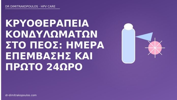κρυοθεραπεία κονδυλώματα πέος 24ωρο