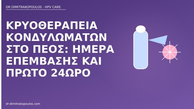 κρυοθεραπεία κονδυλώματα πέος 24ωρο