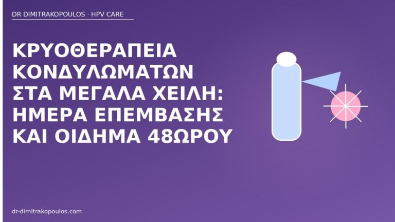 κρυοθεραπεία μεγάλα χείλη οίδημα
