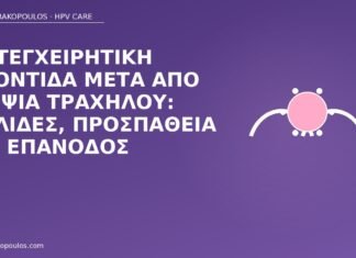 φροντίδα μετά βιοψία τραχήλου