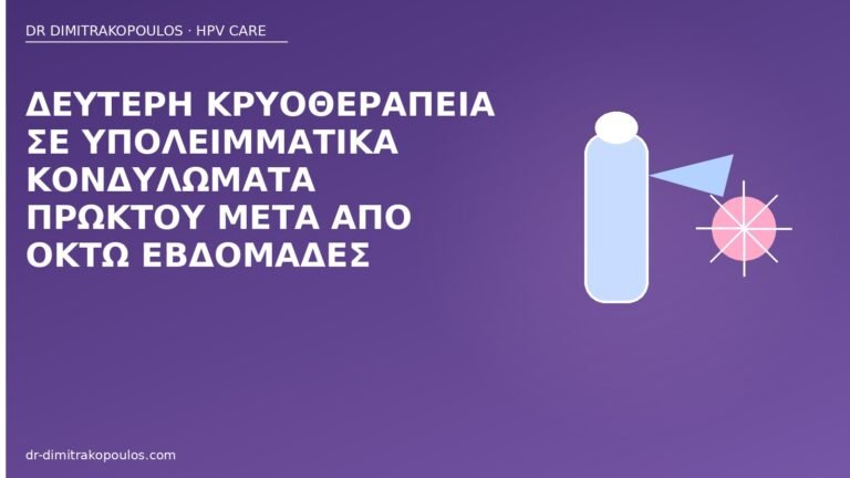 δεύτερη κρυοθεραπεία πρωκτός